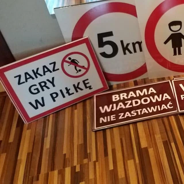 Tablice na Podkładzie Dibond / PCV
