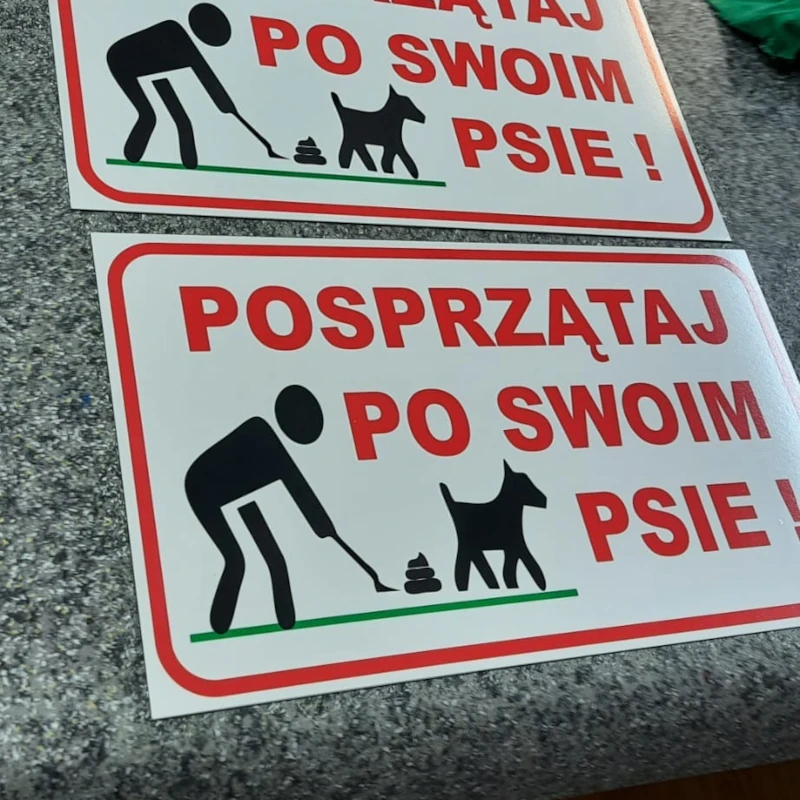 Tablice na Podkładzie Dibond / PCV